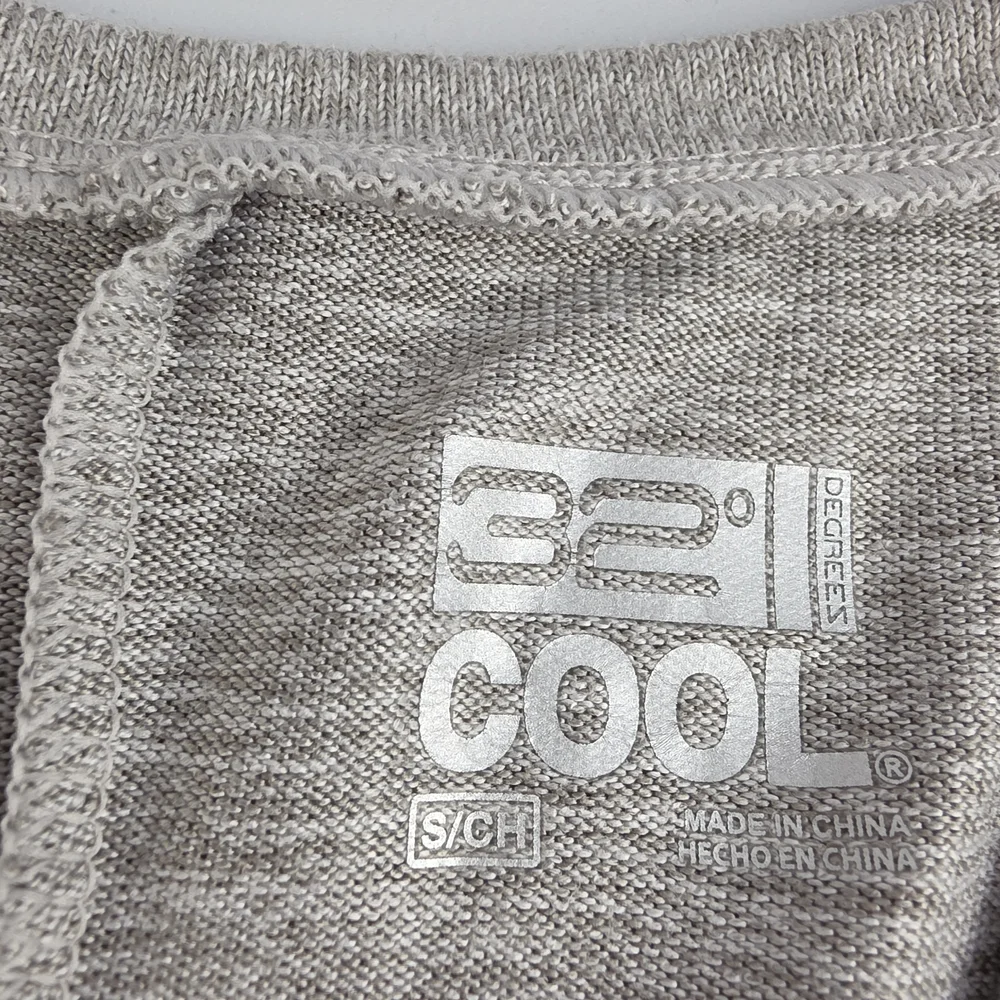 32 Degrees Cool Gray Shorts Romper Size S SOFT COMFY 2243-AC